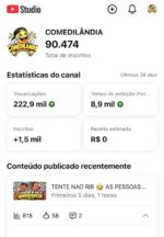 CANAL DE COMÉDIA MONETIZADO COM APENAS 1 VIDEO!