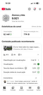 CANAL DARK 9 MIL INSCRITOS EX MONETIZADO ESPANHOL TODO OK! - Imagem 2