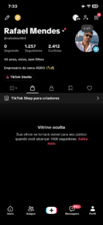 CONTA TIKTOKÀ VENDA 1.257 seguidores | TIKTOK SHOP ATIVO SEM DOCUMENTOS - Imagem 4
