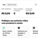 conta tiktok shop nova! 1140 Seguidores