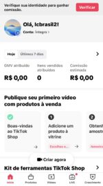 conta tiktok shop nova! 1140 Seguidores