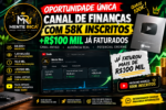 CANAL DE FINANÇAS COM 58 MIL INSCRITOS + R$100 MIL JÁ FATURADOS | QUASE 100K 🚨 ACEITO OFERTAs!