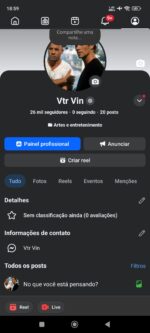 PÁGINA FACEBOOK 26 MIL SEGUIDORES | Engajamento 1.229,000 M (28d)