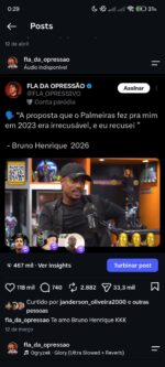 Página Fla da Opressão no Instagram — 11 Mil Seguidores, Engajada e Monetizada - Imagem 4