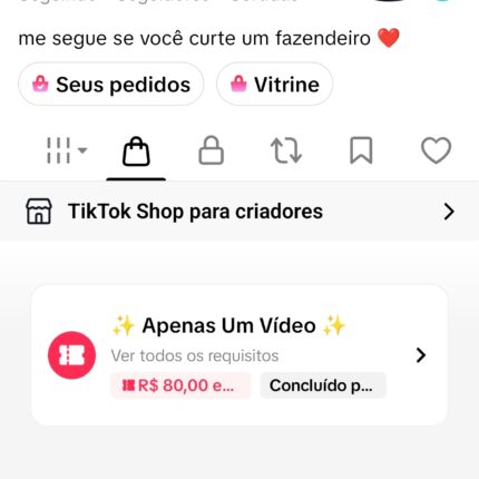 Conta Tiktok Shop 🇧🇷 | 👤 Público feminino | 🚨 sem documento e sem restrição | seguidores 100% reais