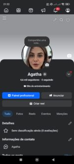PÁGINA FACEBOOK 4.6 MIL + SEGUIDORES | Engajamento 250k (28d)