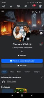 PÁGINA FACEBOOK 14 MIL SEGUIDORES | Engajamento 117k (28d)