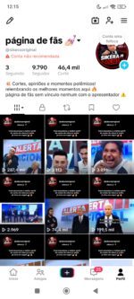Perfil do tik tok 9K seguidores reais 🇧🇷
