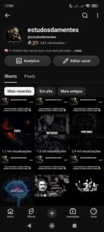 Perfil do youtube 3K de inscritos brasileiros ✅
