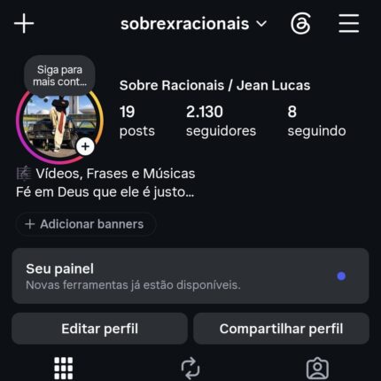 Instagram 2100 Seguidores