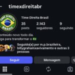 Conta Instagram com 2100 Seguidores | Time Direita Brasil