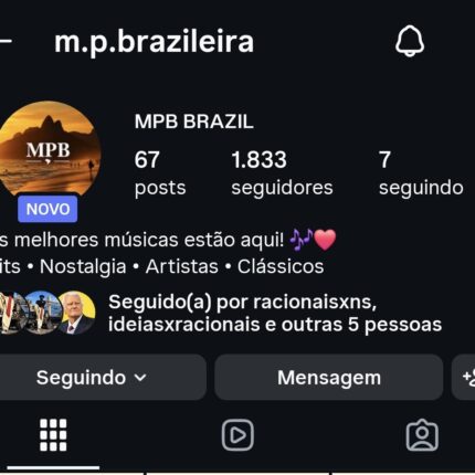 Conta Instagram 1800 Seguidores