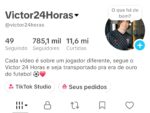 TikTok com mais de 780 mil seguidores, Tik Tok Shop liberado, crescimento orgânico.