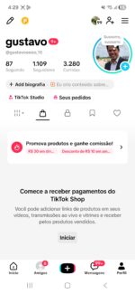 ⚡ TikTok Shop Ativa — Pronta para Faturar 💰 1111 Seguidores - Imagem 2