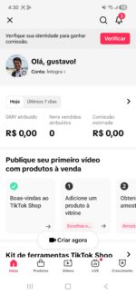⚡ TikTok Shop Ativa — Pronta para Faturar 💰 1111 Seguidores - Imagem 4