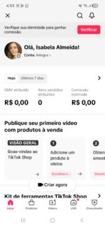 📈 TikTok Shop Ativa — Pronta para Faturar 💎 1032 Seguidores - Imagem 2