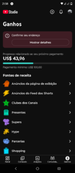 CANAL YOUTUBE MONETIZADO +3K DE INSCRITOS E COM 43 DÓLAR NELE **leia a descrição** - Imagem 2