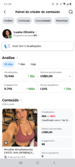 🔥 CONTA DO FACEBOOK À VENDA — R$ 250,00 📱 Perfil de criadora de conteúdo com público e crescimento expressivo! 📊 Estatísticas do painel: ✅ 1,5 mil seguidores no perfil 🚀 72.940 visualizações nos últimos 30 dias 📈 1.595 novos seguidores no período ❤️ 11.795 interações de engajamento 🎬 62 publicações 💡 Perfil com conteúdo já publicado e resultados recentes, ideal para quem deseja dar continuidade a um projeto de criação de conteúdo digital. 💰 Valor: R$ 250,00 📩 Interessados, chamar no privado para mais informações e negociação. - Imagem 2