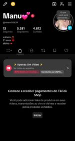 🔥 CONTA TIKTOK 5.3K+ SEGUIDORES | 4.8K+ CURTIDAS | SHOP ATIVO | SEM DOCUMENTOS - Imagem 2