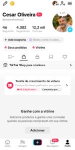 Conta Tiktok Shop BR 🇧🇷 | 👤 público feminino | 🚨 sem documento e sem restrição | seguidores 100% reais