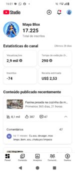 Canal Youtube 17k de Inscritos BR Monetizado Adsense / 100% saudável e dentro das regras - Imagem 2