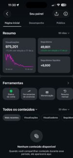Página Instagram 49,8K De Seguidores - 975,2K De Visualizaçoes em 90dias - Imagem 2