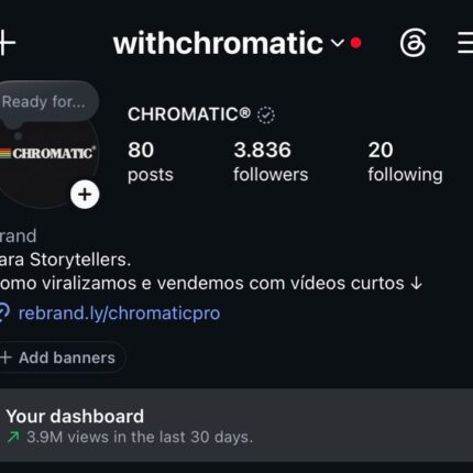 PÁGINA INSTAGRAM 4K SEGUIDORES 4 3.8 MILHÕES DE VIEWS MÊS ( MUITO ENGAJADA)
