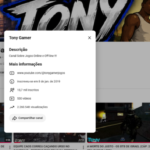 Canal do Youtube a Venda