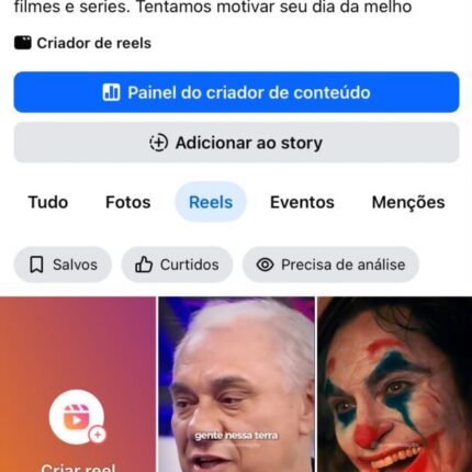 Conta do Facebook bem engajada motivacao