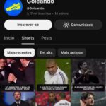 Canal no Youtube Futebol de shorts com mais de 3 Mil Inscritos