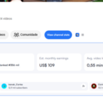 canal com 210 mil inscritos batido em 1 mes