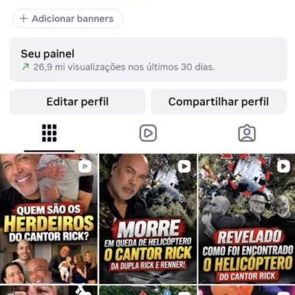INSTAGRAM COM 12,9 MIL SEGUIDORES