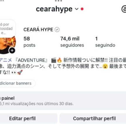 INSTAGRAM 74K MUITO VIRALIZADO, CRIADO ESSE MÊS.