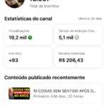 CANAL YOUTUBE DARK MONETIZADO 13 MIL INSCRITOS TODO OK RENDENDO DINHEIRO PARADO