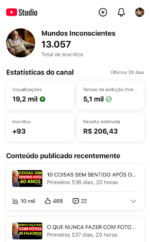CANAL YOUTUBE DARK MONETIZADO 13 MIL INSCRITOS TODO OK RENDENDO DINHEIRO PARADO