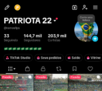 CONTA TIKTOK 140K DE SEGUIDORES