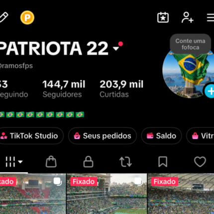 CONTA TIKTOK 140K DE SEGUIDORES