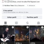 Perfil Instagram Rock Alive 320 mil seguidores