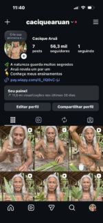 🚀 VENDO PERFIL INSTAGRAM @caciquearuan — 57 MIL SEGUIDORES! 🔥 Impressionantes 12 milhões de alcance nos últimos 30 dias, com público 88% feminino e conteúdo voltado ao nicho de beleza, cuidados pessoais e preparos naturais.