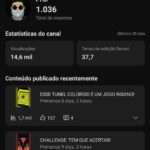 CANAL DO YOUTUBE RECENTE COM +1K DE INSCRITOS CRIADO EM SETEMBRO!