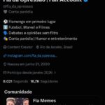 Conta X (Twitter) Flamengo — Fla da Opressão | 17K Seguidores | Monetização Ativa | Histórico de Pagamentos