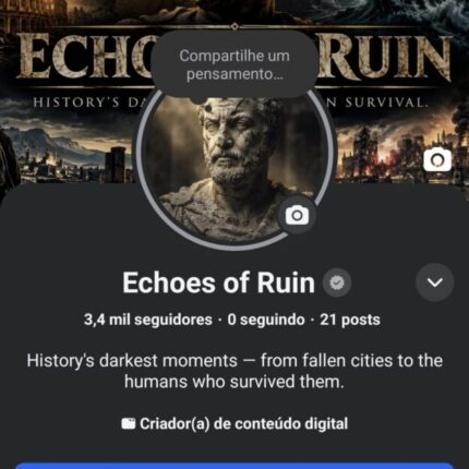Página do Facebook MONETIZADA - no idioma inglês bom RPM