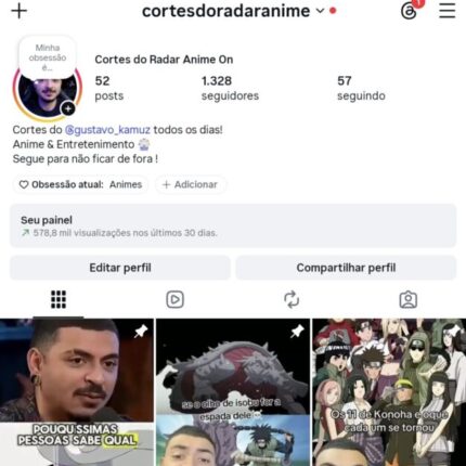 Conta INSTAGRAM Engajamento ALTO