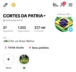 Conta TikTok com 1k de seguidores