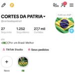 Conta TikTok com 1k de seguidores