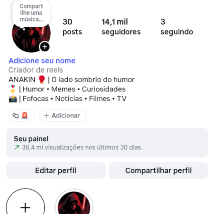 🔴OPORTUNIDADE🔴 ✅36 milhões de Views 30D! ✅14 Mil Seguidores Reais! ✅Engajamento Altíssimo!