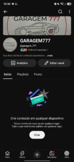 CANAL ANTIGO YOUTUBE 9K DE INSCRITOS