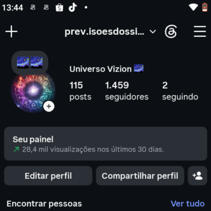🚀 INSTAGRAM | 1.4K SEGUIDORES | 👁️ 28 mil Visualizações |
