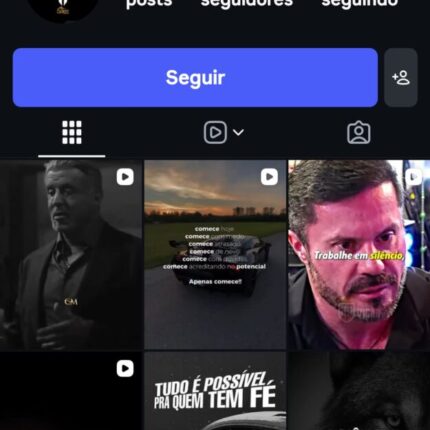 Página do instagram 738 seguidores