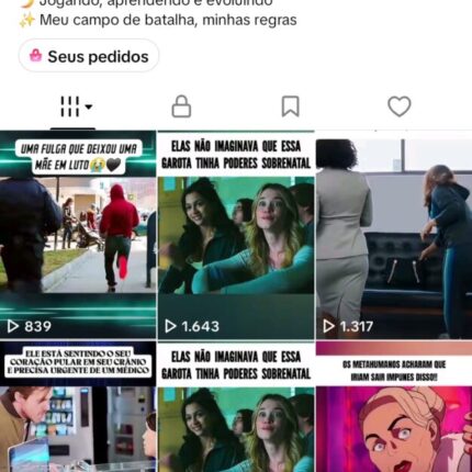 Conta tiktok com mas 1500mil seguidores engajada